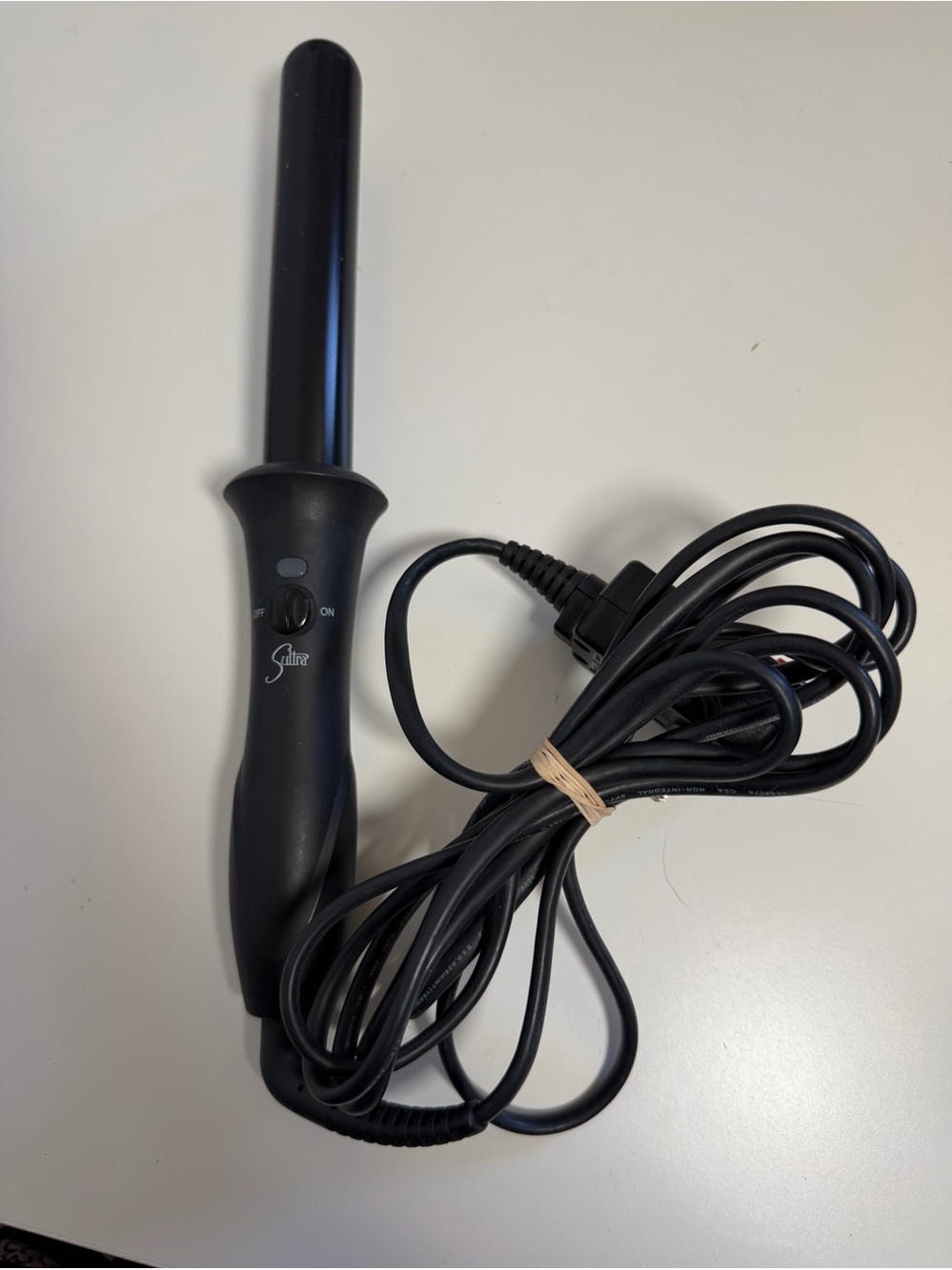 Sultra The Bomber Ceramic Curling Wand Iron Black